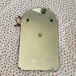 Antique Arched Scalloped Edge Etched Wall Mirror | Boho | Cottagecore | French Country| Shabby Chic 
