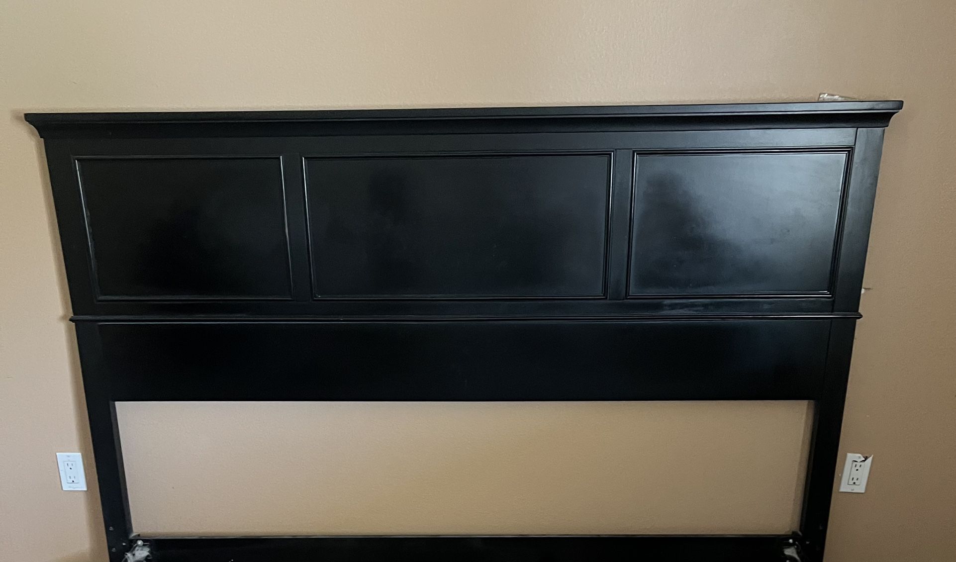 King Headboard  With King Size Metal Bed Frame 