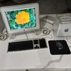 Apple G4 Cube Desktop Computer Vintage Collectible 