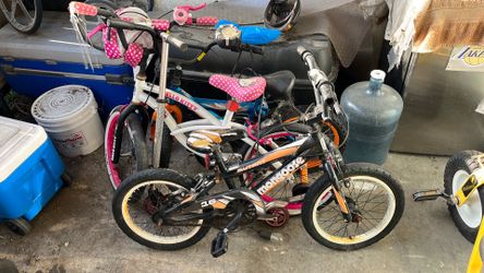 3 bikes and 1 scooter