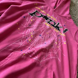 Pink Spider Hoodie (1 of 1 )