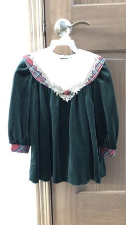 Red, green and gold Christmas dress - size 4