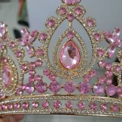 Pink and gold crown/tiara