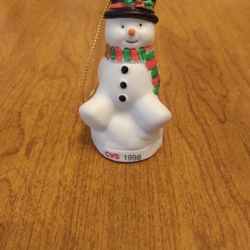 Vintage Snowman Ornament 