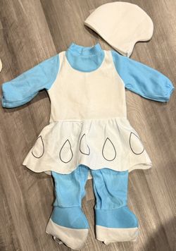 Toddler Smurfette Costume Size 2-3T
