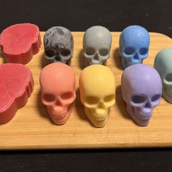 wax skulls set