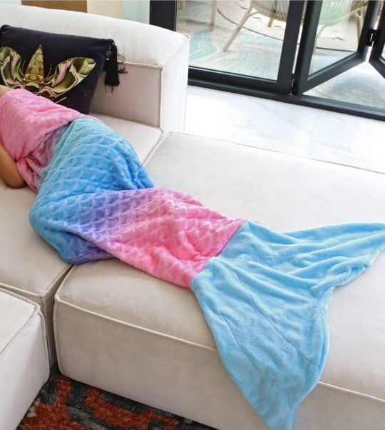 Mermaid Rainbow Blanket