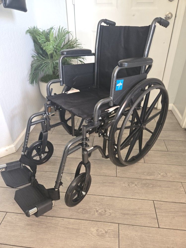 Medline Comfortable Folding Wheelchair