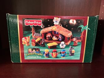 Fisher-Price Little People Toddler Toy Nativity Set with Music Lights & 18 Pieces for Christmas Pretend Play Kids Ages 1+ Years​