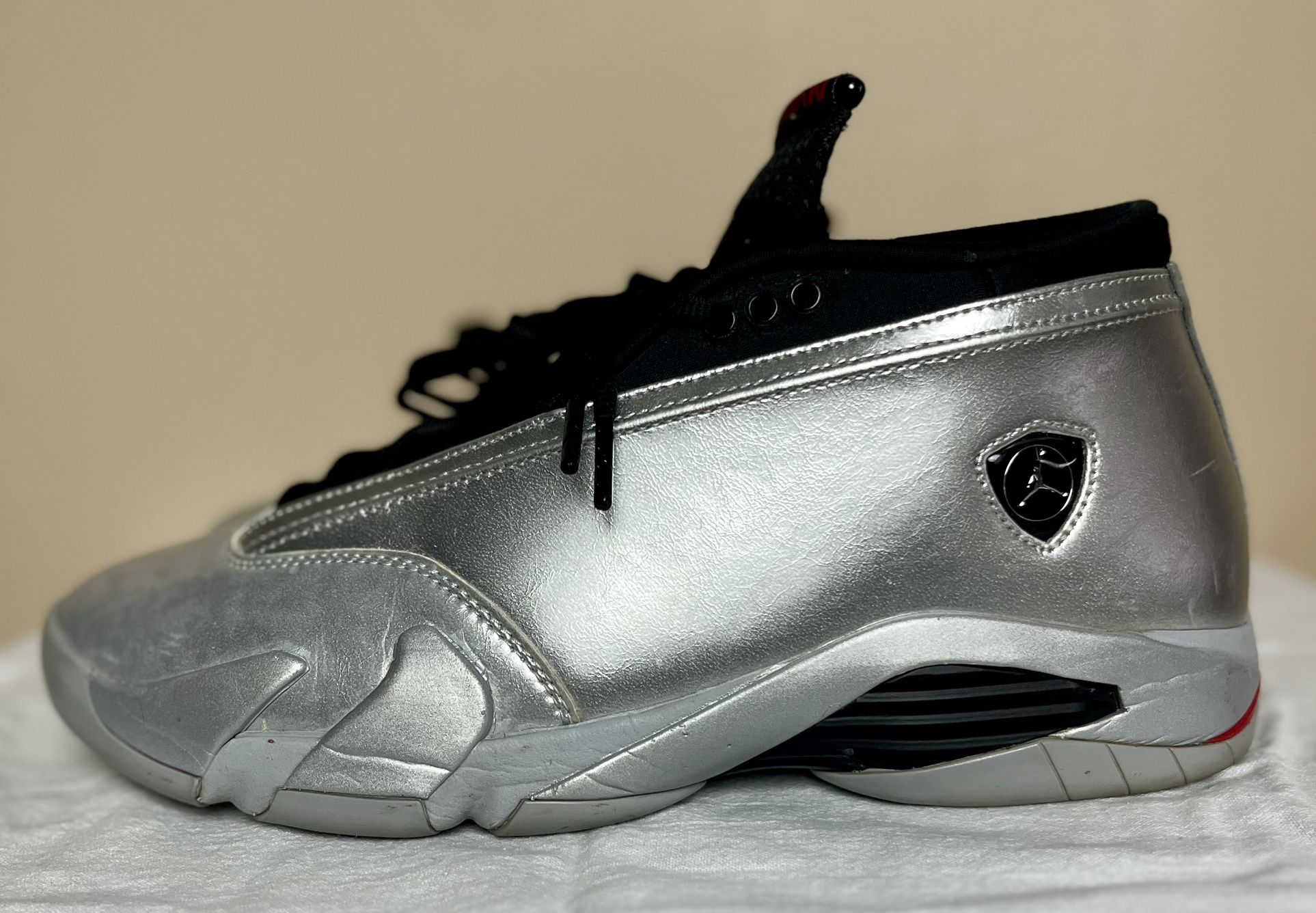 Air Jordan 14 Retro Low “Metallic Silver” Size 12W/10.5M DH4121-060