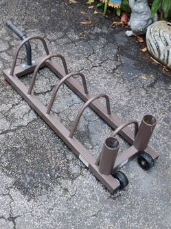 HORIZONTAL  PLATE  HOLDER  : With Handle & Wheels  &  2  Bar  Holders