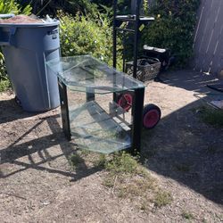 Glass Entertainment Center 