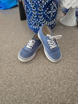 Kids VANS blue Shoes Size 8