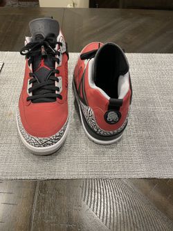 Mens Jordans Spizike Low Red And Black