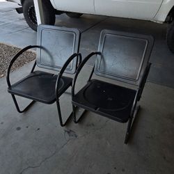 2 Metal Chairs