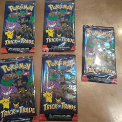 5 Pk Of Pokemon Cards Great For Stocking Stuffers $10 