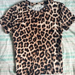 Leopard Print Baby Tee
