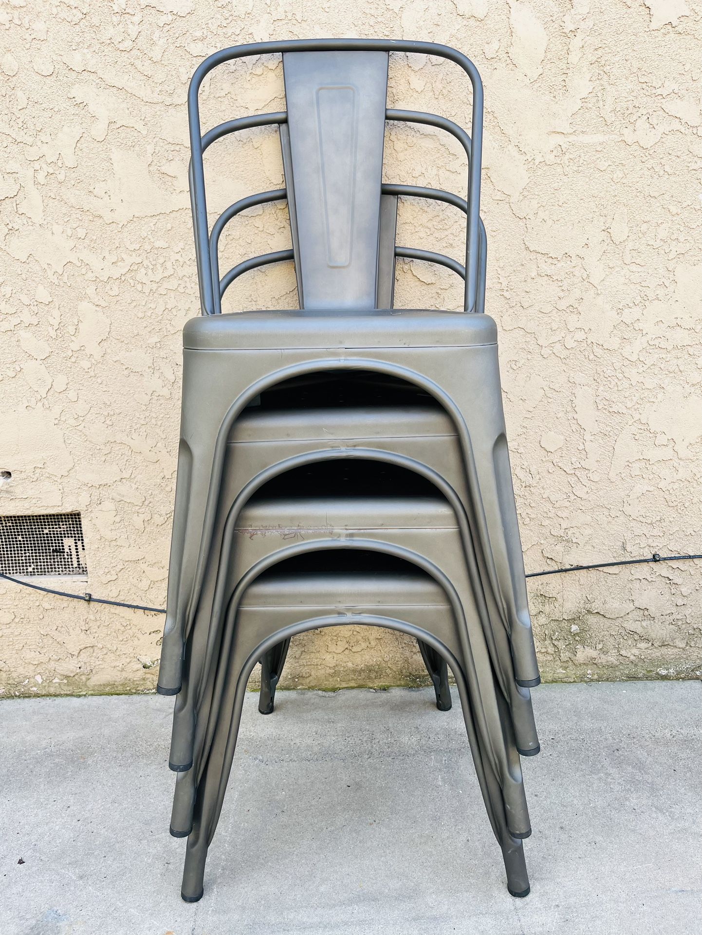 Stackable Metal Chairs 