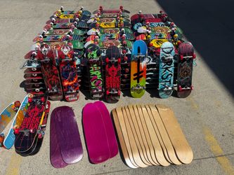 Skateboards decks and parts