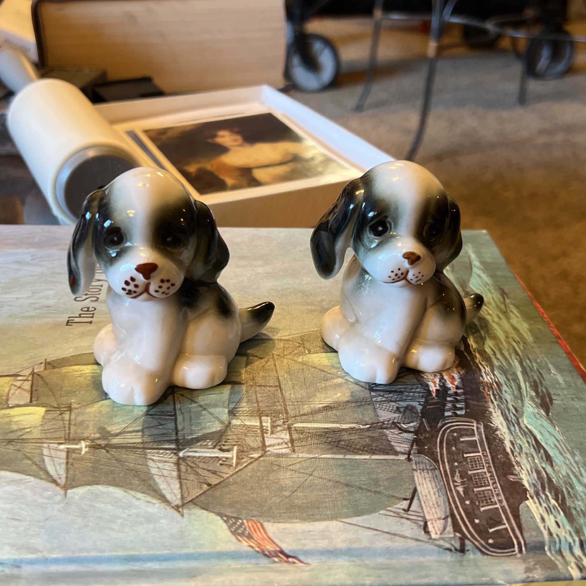 Pair Of Puppy Figurines