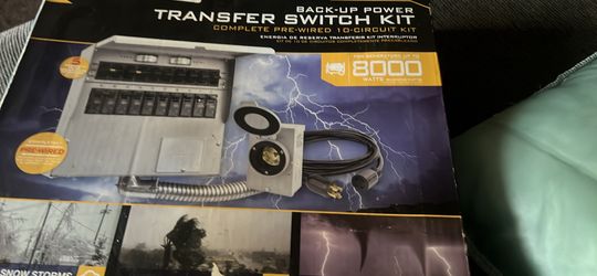 Backup power switch kit