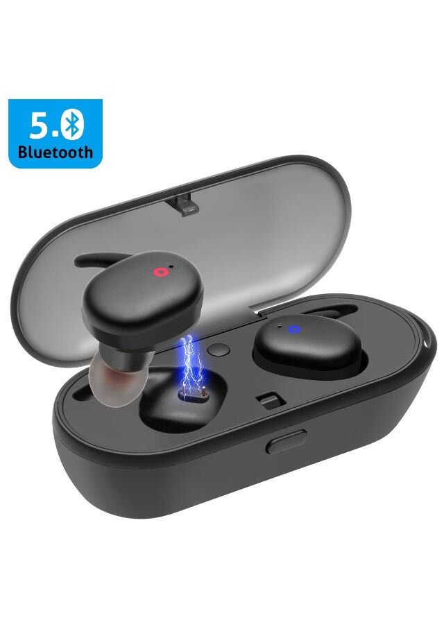 Wireless Earbuds Bluetooth Headphone Headset,Bluetooth 5.0 True Wireless Earbuds In-Ear Headphone Headset for Iphone XS Max/X/8 plus Samsung S9/N9/Ip