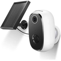 Wireless Outdoor Security Camera, WiFi Solar and Rechargeable Battery Indoor Home Security Camera, Alexa/Google Home, 1080P, Night Vision, 2-Way Audio