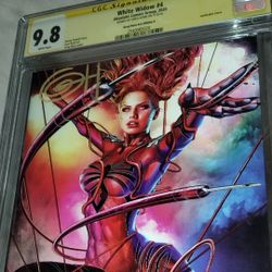 9.8 SS CGC White Widow #4 Lenticular Cover