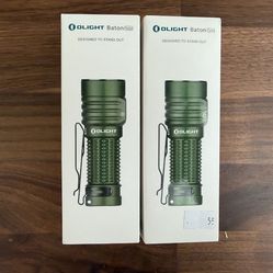 Olight Baton Turbo High-Performance Rechargeable Flashlight – Green – New