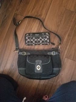 Coach bag gently used $40 & wallet new without tags $40