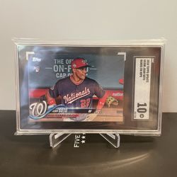 Juan Soto Rookie SP Gem Mint SGC 10 Baseball Card