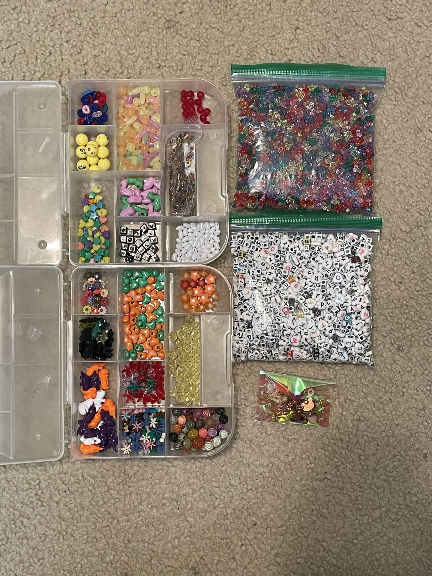 Fun Beads, Alphabet Letter Beads + Charms