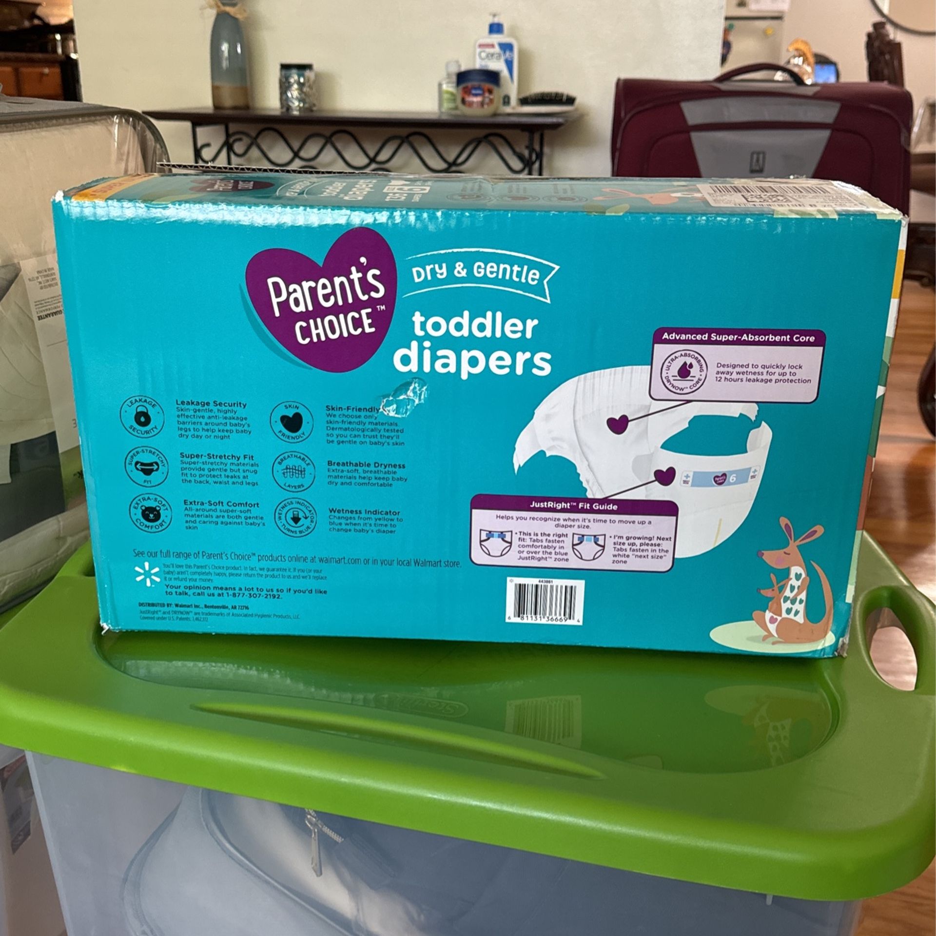 Parents Choice Diapers Size 6 toddler 136 Count