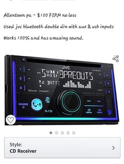 Jvc bluetooth double din radio