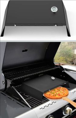 Skyflame Universal Metal Pizza Oven Kit
20-30 inch Adjustable Width, Grill Top Pizza Oven Box, For Most Gas Grills, Pellet Grill Conversion Kit