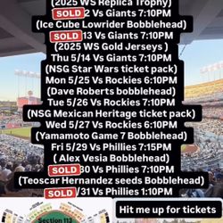 Dodgers Tickets 