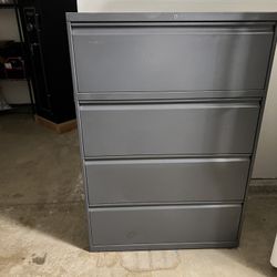 Lateral File Cabinet - 4 Sliding Drawers Alternate w/Self Locking - Retails for $1,090