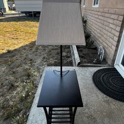 Table Lamp With Rack 
