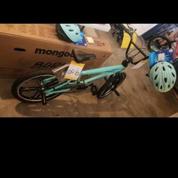 Teal Mongoose Bike And Helmet