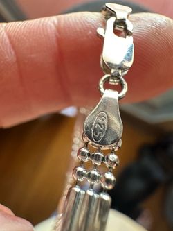 925 Sterling beaded bracelet