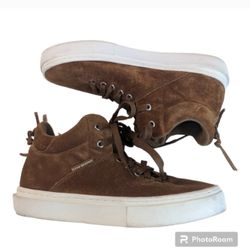 Clear Weather One Ten Brown Suede Ankle Boots High Top Sneakers. Men's 6