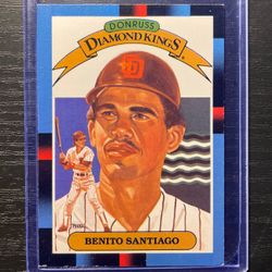 1987 Donruss Diamond Kings Benito Santiago Baseball Card #3