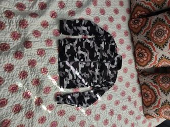 Kids Camo Fleece Zip-Up Jacket size L in kids