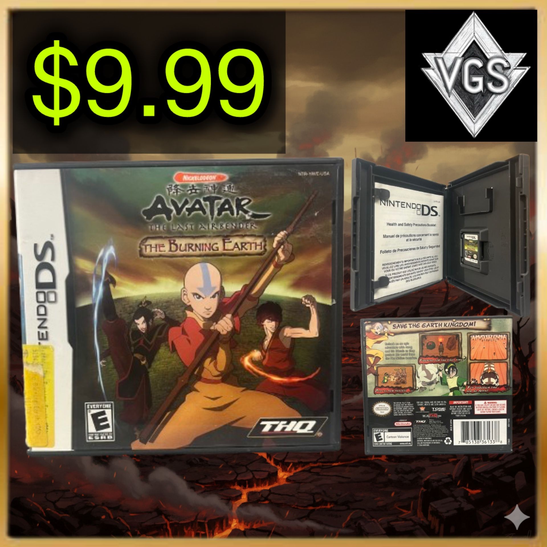 *CLASSIC* Avatar: The Last Airbender – The Burning Earth (Nintendo DS, 2007)