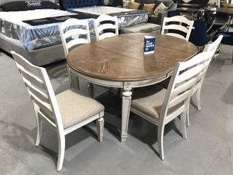 Brand New rustic oval dining table