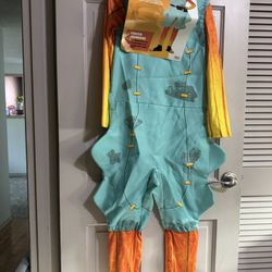 Kids inspirit Fishstick Youth Fortnite Costume Jumpsuit Only Size Large NWT