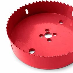 Hole Saw 5-5/8 inch for Wood and Plastic, 143mm Diameter HSS Bi-Metal Circular Hole Drill Cutter with Pilot Bit for Drywall, Plasterboard, Fiberglass 