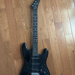Vintage Black Korean Stratocaster Guitar