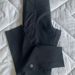 Lululemon Fast And Free Black Leggings.  Size 8