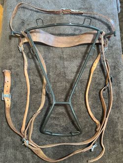 Vintage WWII Swedish Military M39 Rucksack Frame Only - 3 Crowns Stamp
